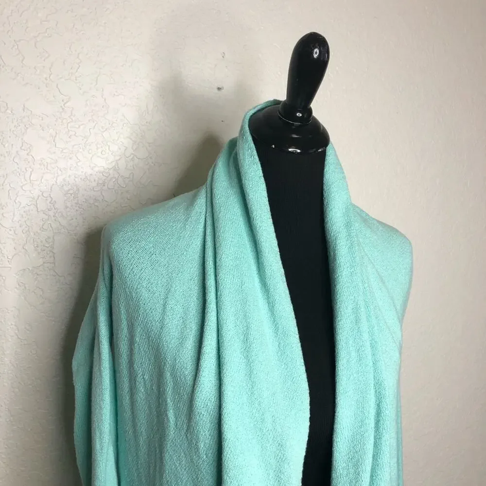 Lilly Pulitzer light blue green open front cardigan size Extra Small XS